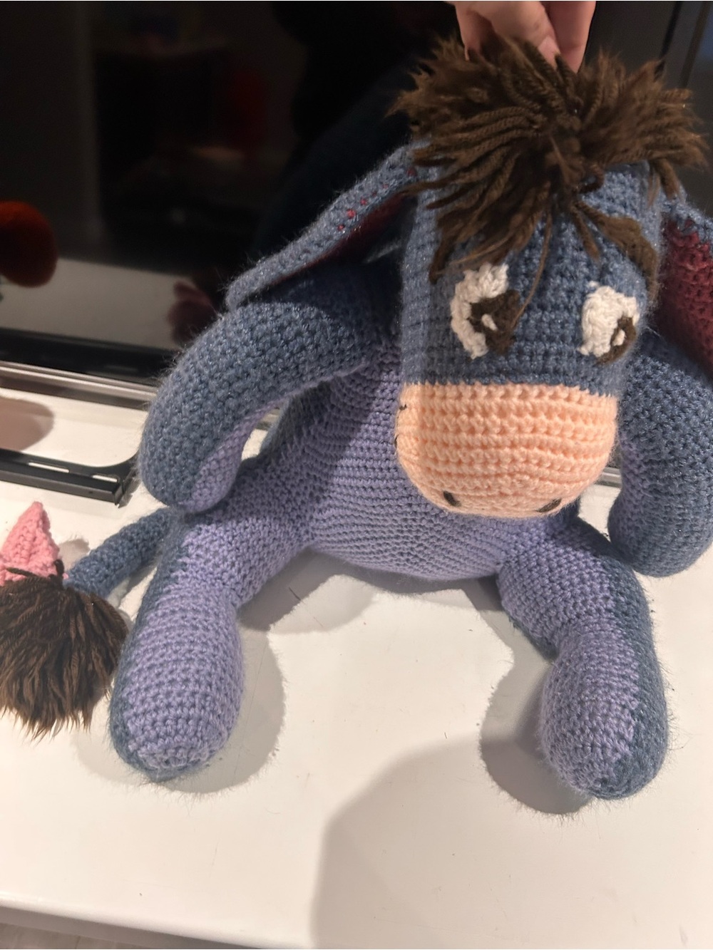 Hand crocheted eeyore - Picture 2 of 13